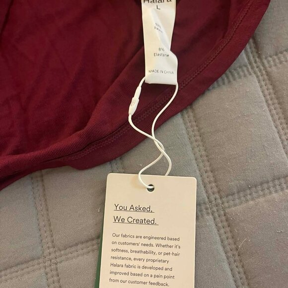 NWT Women's medium Ribbed Henley Neck Long Sleeve Slim Casual Top - Picture 5 of 5